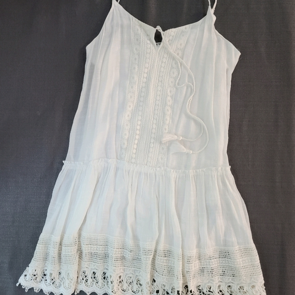 Women's Fishbowl White Boho Dress